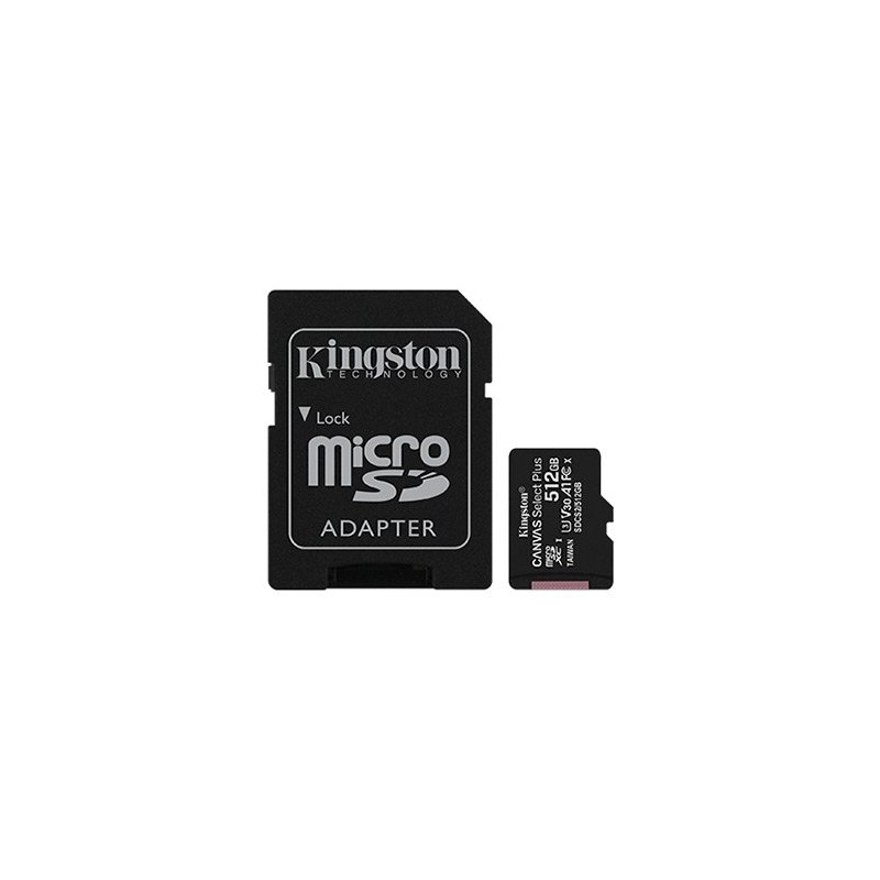 MEM MICRO SDXC 512GB KINGSTON CANVAS SELECTADAPT