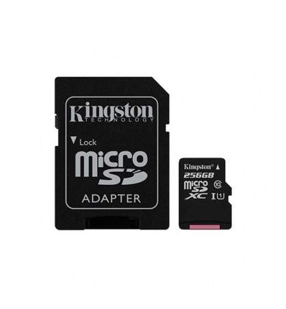 MEM MICRO SDXC 256GB KINGSTON CANVAS SELECTADAPT