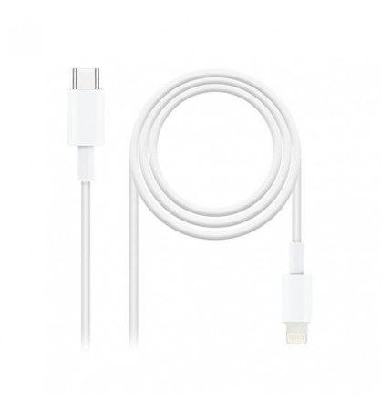 CABLE LIGHTNING M A USB C M NANOCABLE 1M BLANCO MACHO A MAC