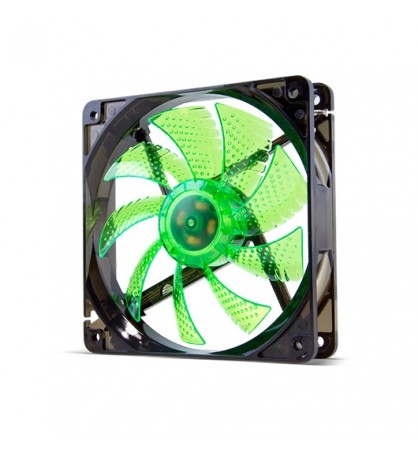 VENTILADOR 120X120 NOX COOLFAN 120 LED VERDE