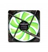 VENTILADOR 120X120 NOX COOLFAN 120 LED VERDE