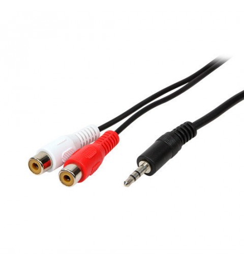 CABLE AUDIO 1xJACK 35M A 2xRCA H LOGILINK 02M