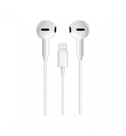 AURICULARES UNI CON CABLE LIGHTNING 12M