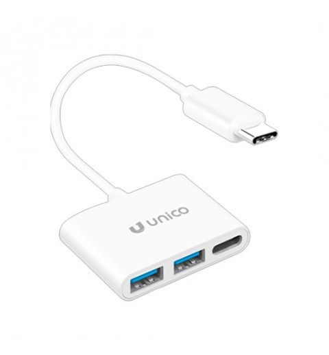 ADAPTADOR UNICO TIPOC A 2 USBA Y USB TIPOC