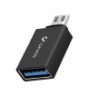 ADAPTADOR UNICO MICRO USB30 METaLICO NEGRO