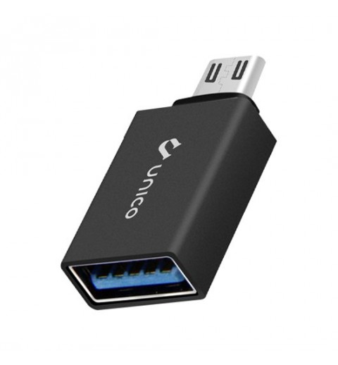 ADAPTADOR UNICO MICRO USB30 METaLICO NEGRO