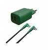 CARGADOR DUAL HUNE ECO 20W CABLE TIPO C LIGHTNING