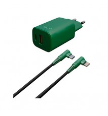 CARGADOR DUAL HUNE ECO 20W CABLE TIPO C LIGHTNING