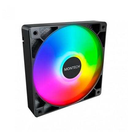 VENTILADOR 120X120 MONTECH GF120 PWM BLACK PACK 3 HUB