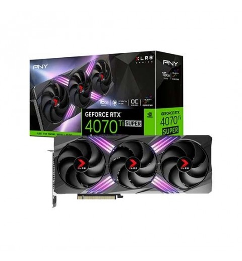 TARJETA GRaFICA PNY RTX 4070TI SUPER 16GB XLR8 VERTO EPIC 