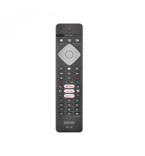 MANDO TV SAVIO RC 16 COMPATIBLE PHILIPS SMART TV