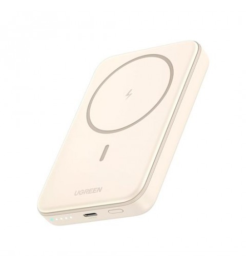 POWER BANK UGREEN 5000mAh MAGNETIC WIRELESS WHITE