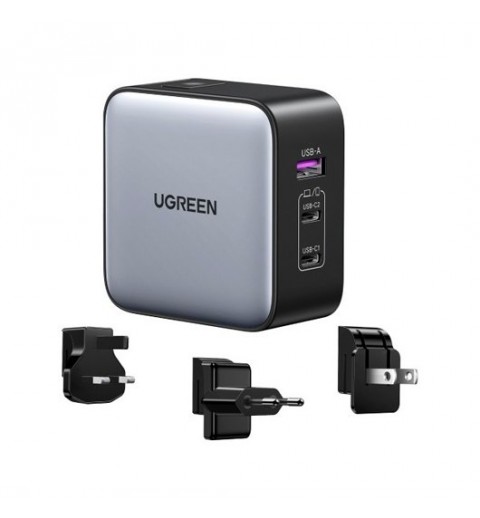 CARGADOR TRAVEL UGREEN USBA2USBC 65W WORLDWIDE