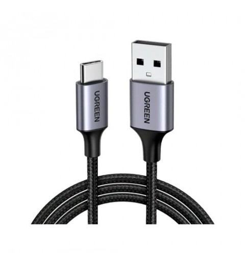 CABLE UGREEN USB A USB C ALUMINUM BRAID 1M BLACK