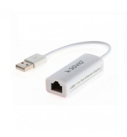 ADAPTADOR USB 20 ETHERNET RJ 45 SAVIO CL 24