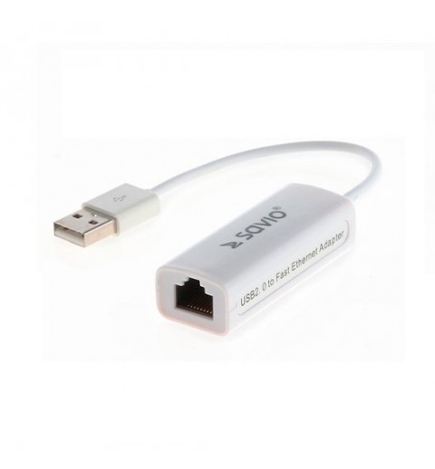 ADAPTADOR USB 20 ETHERNET RJ 45 SAVIO CL 24