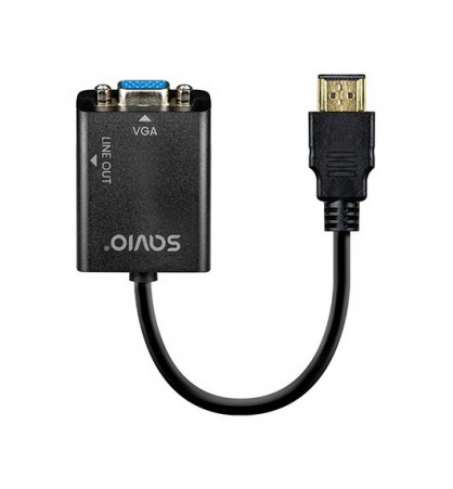 ADAPTADOR HDMI M VGA H MINI JACK 35 MM