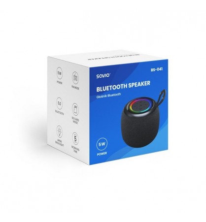 ALTAVOZ BLUETOOTH 50 5W NEGRO SAVIO BS 041