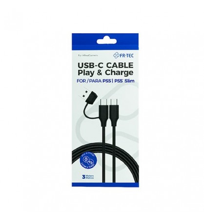 CABLE PLAY CHARGE FR TEC PS5 USB C 3M