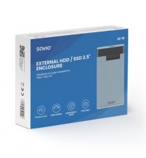 CAJA EXTERNA DISCO DURO HDD SSD 25 SAVIO AK 66