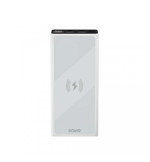 POWERBANK 10000 INDUCCION MAH SAVIO BA 06 BLANCO